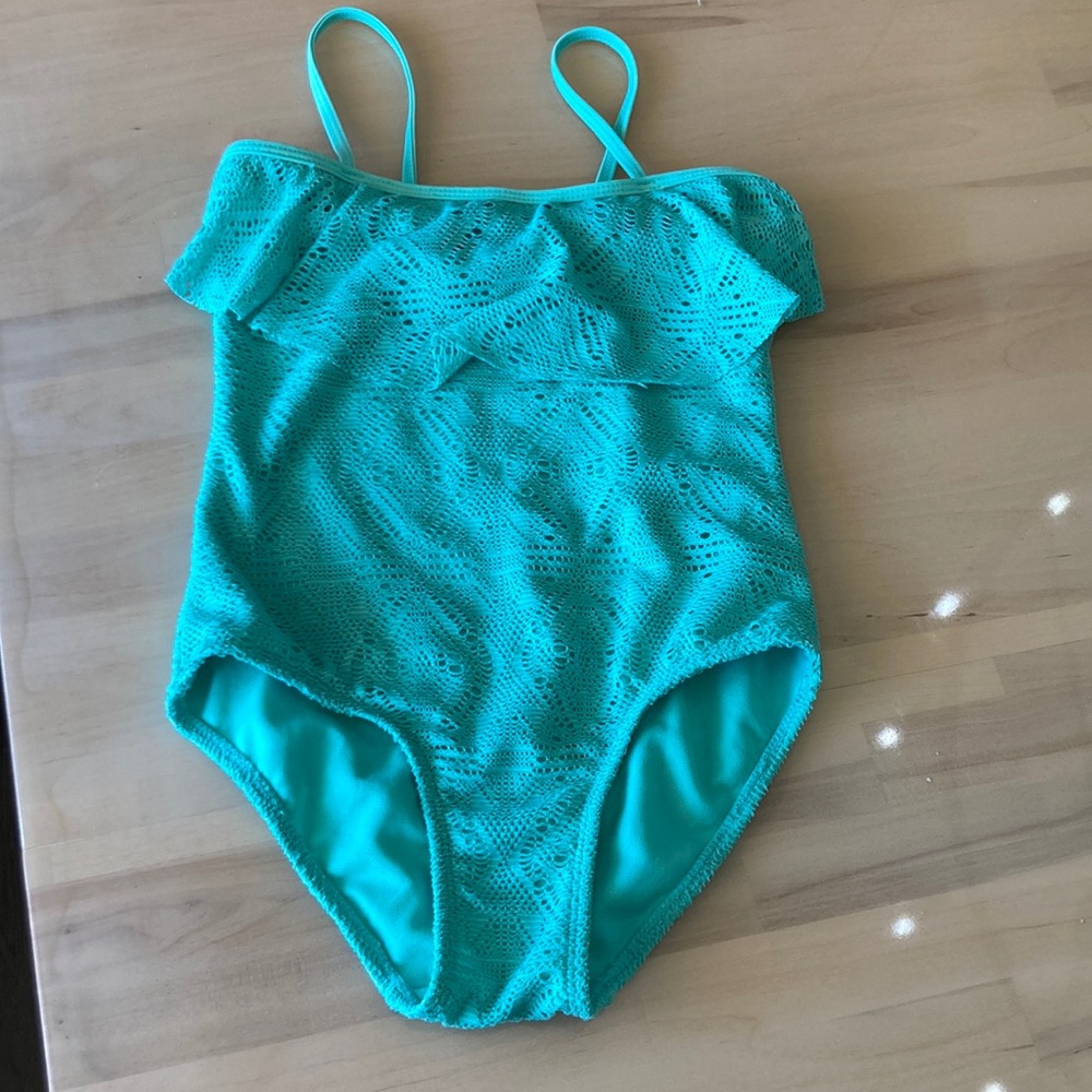 SO 7/8 girls crochet swim suit